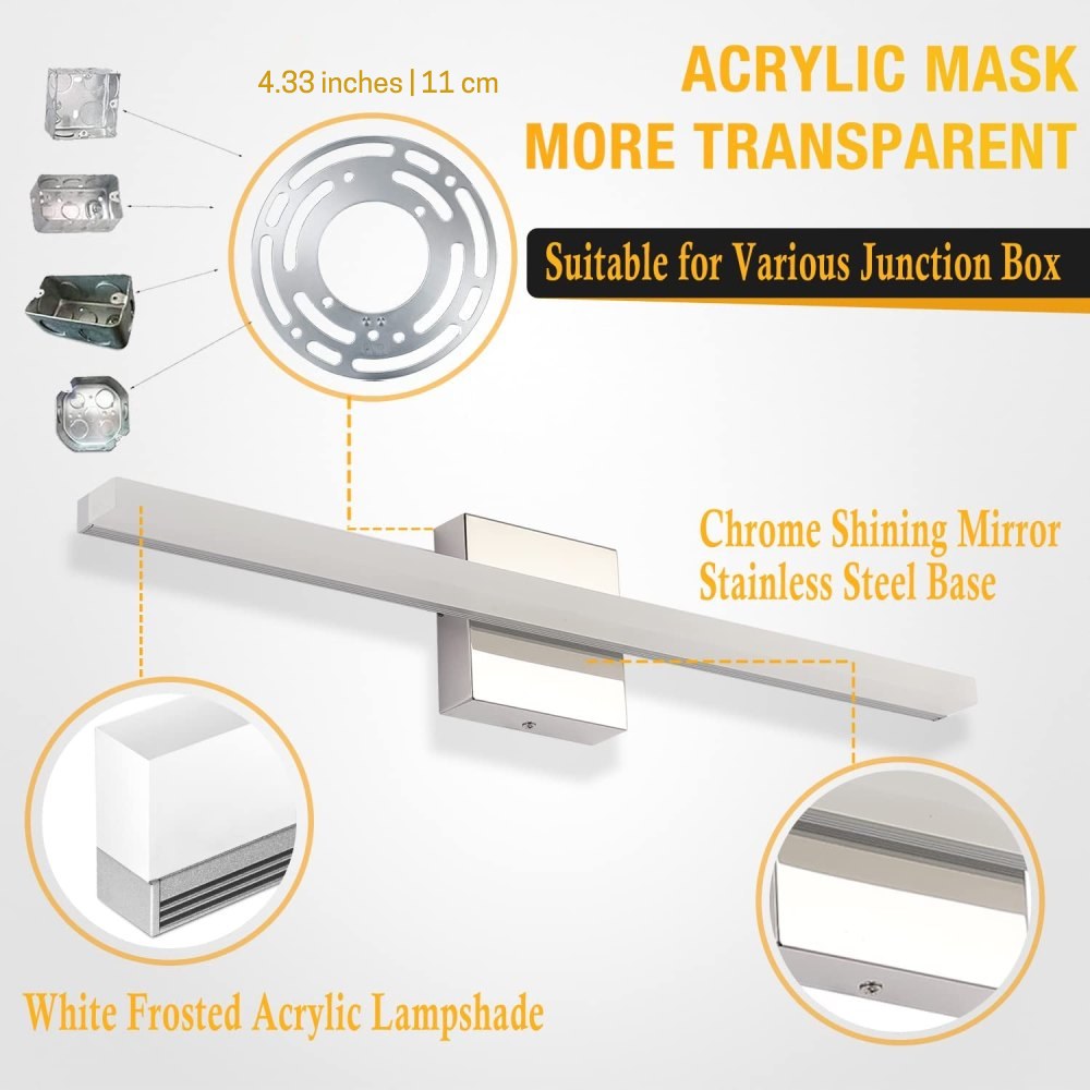 Black Vanity Light: image 9