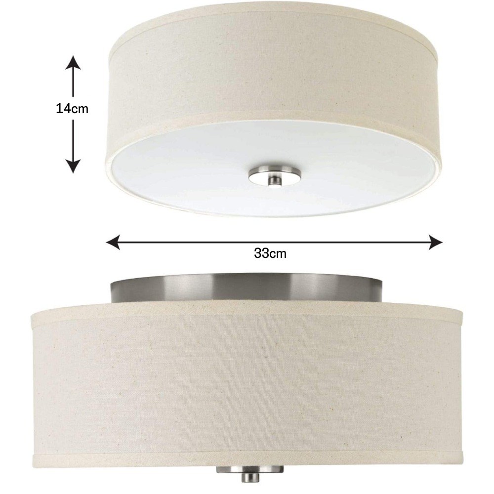 Two-Light Ceiling Flush Mount: image 7